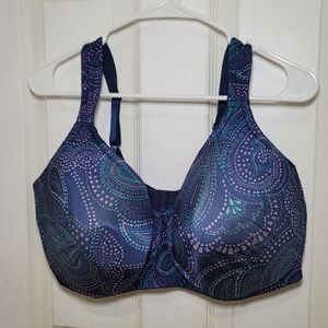NWOT Comfort Choice Blue Print T-Shirt Plus Size Bra